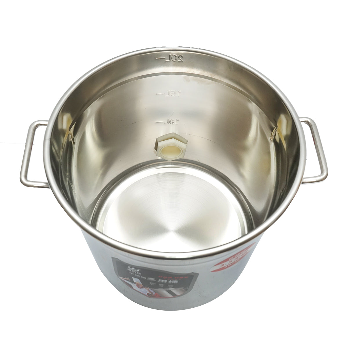 Gradual stainless steel honey extractor with lid for 30kg of bee honey