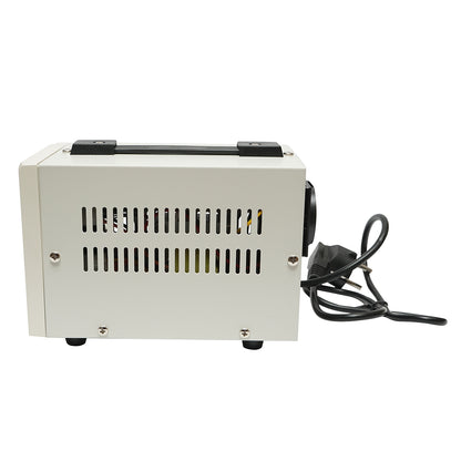 Automatic single-phase voltage stabilizer with relay 500VA/140-260V, 2 Schuko sockets 230V, LCD display Breckner Germany