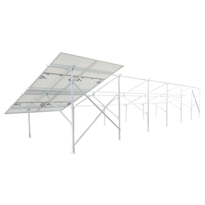 Complete mounting system, ground structure for 22 photovoltaic solar panels 13KW angle 25 degrees Breckner Germany