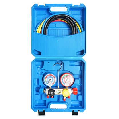 Air conditioning installation verification kit for cars R22, R32, R134a, R410a