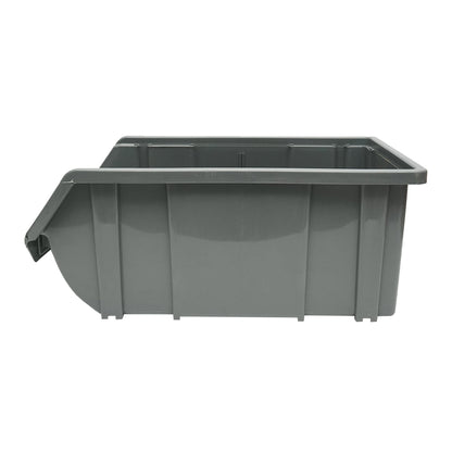 Gray plastic storage box 226x390x167mm