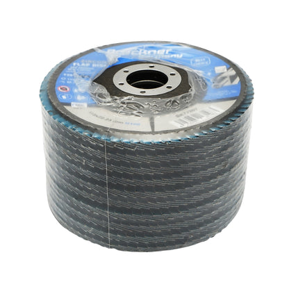 Zirconia abrasive flap disc for grinding metal, stainless steel P100, 115mm Breckner Germany