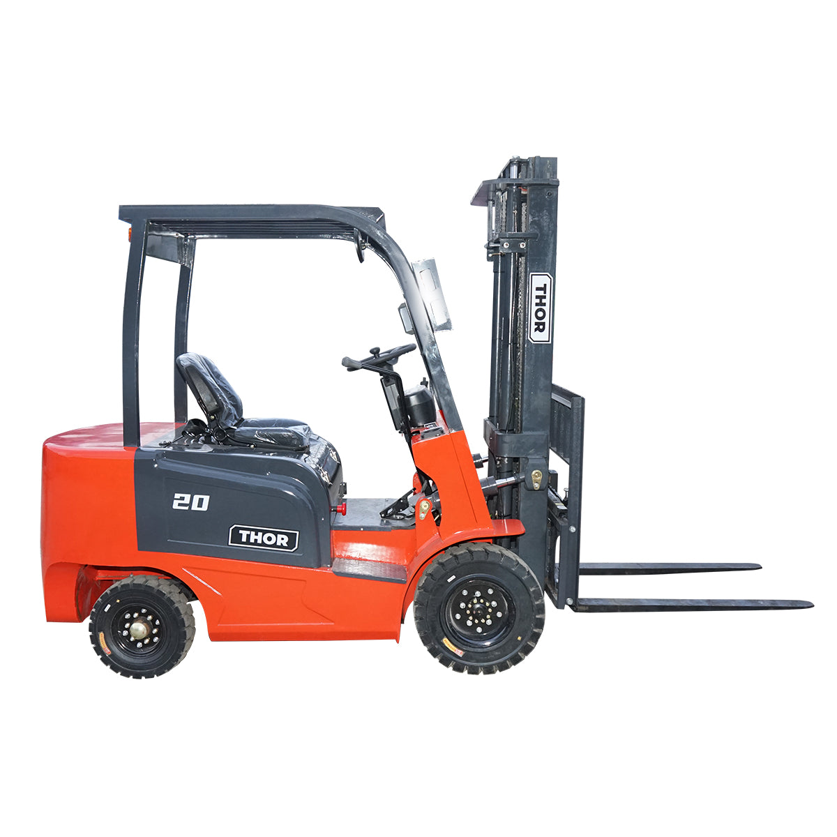 Electric forklift 2T duplex 3M, with 72V/100Ah battery with lateral translation THOR