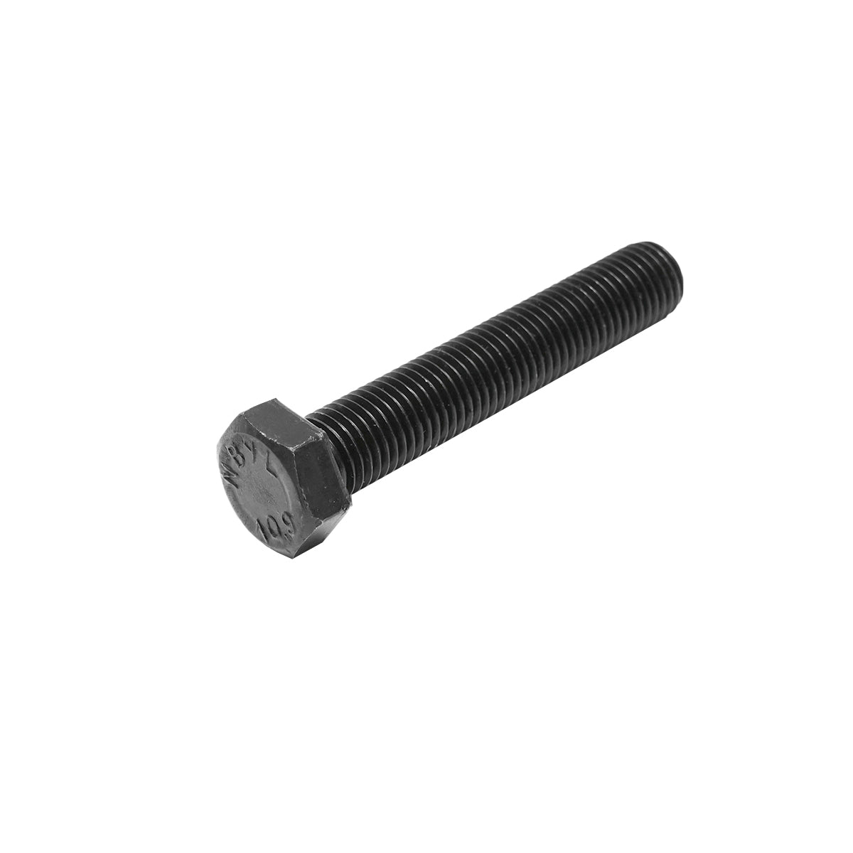 Black screw with hexagonal head DIN 933 M16x90 G10.9 25 pieces/bag