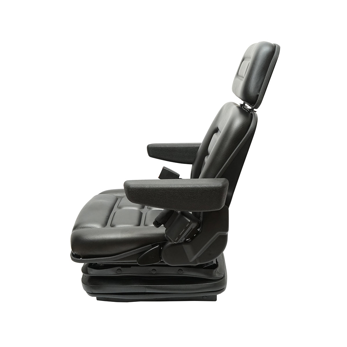 Universal adjustable seat for tractor with seat belt, armrests, and mechanical suspension 830x610mm