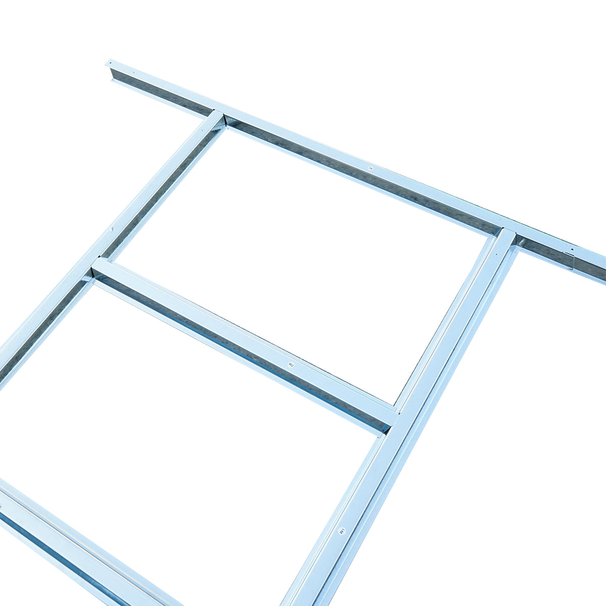 Metal frame foundation made of galvanized steel 0.6mm for garden shed 389x260x212cm