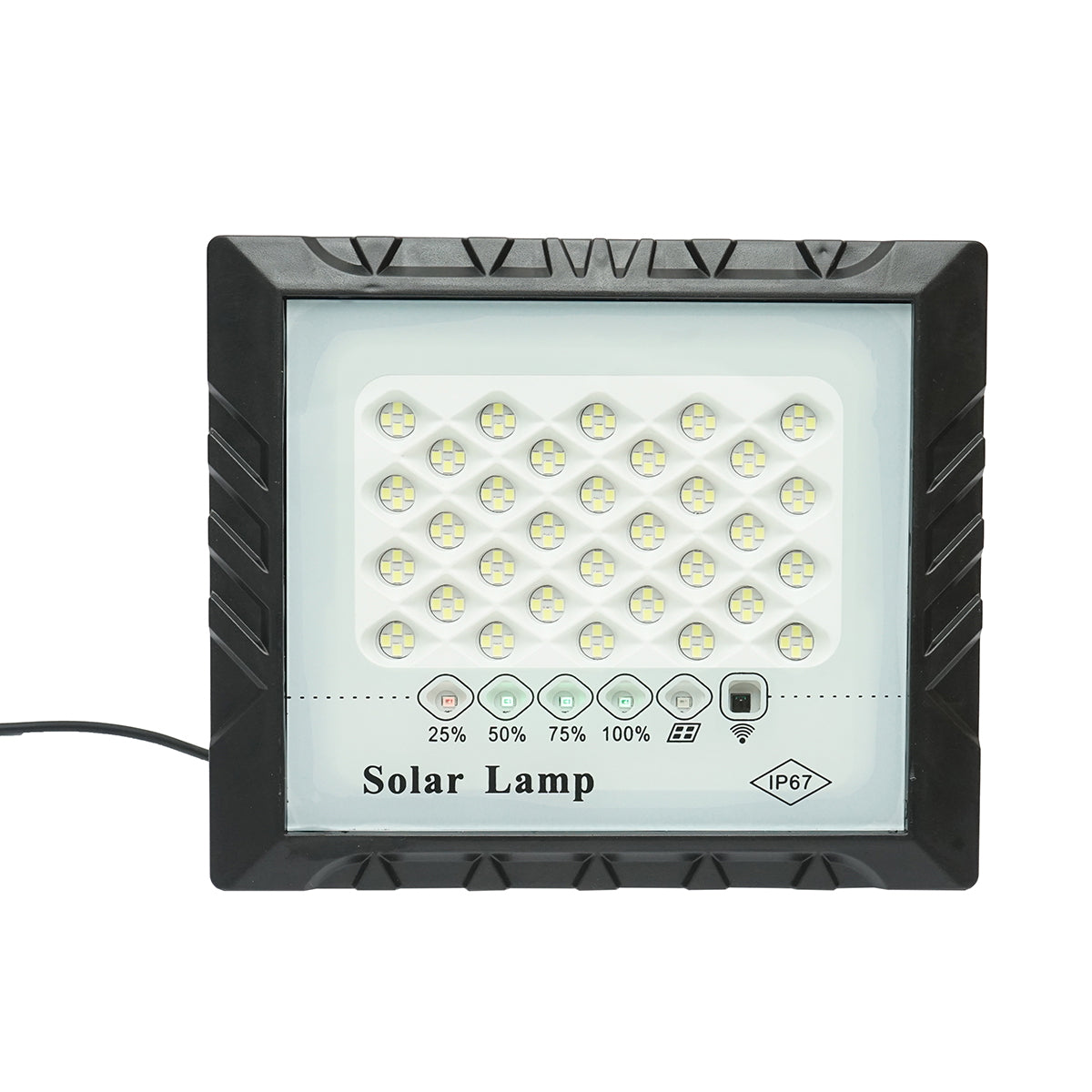 25W LED projector with 3W solar panel, 4000mAh battery, and remote control IP67 Breckner Germany