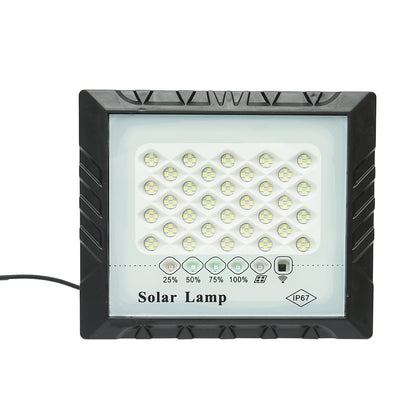 25W LED projector with 3W solar panel, 4000mAh battery, and remote control IP67 Breckner Germany