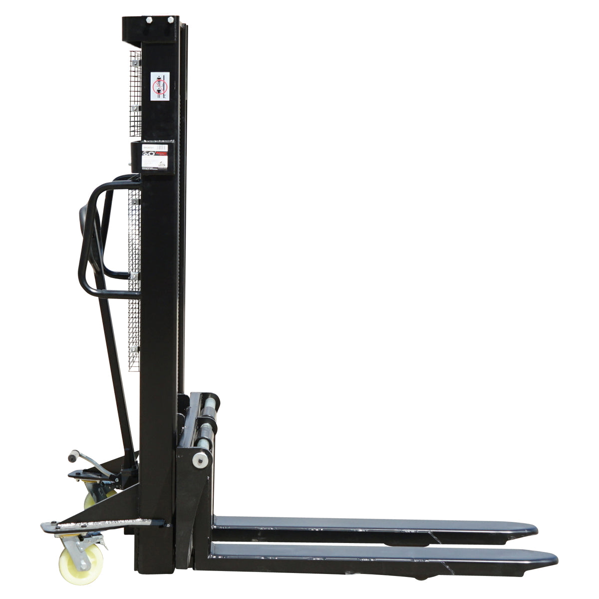 Manual pallet jack with a maximum load of 1.5T, lift height 2500mm, forks 1150mm Breckner Germany