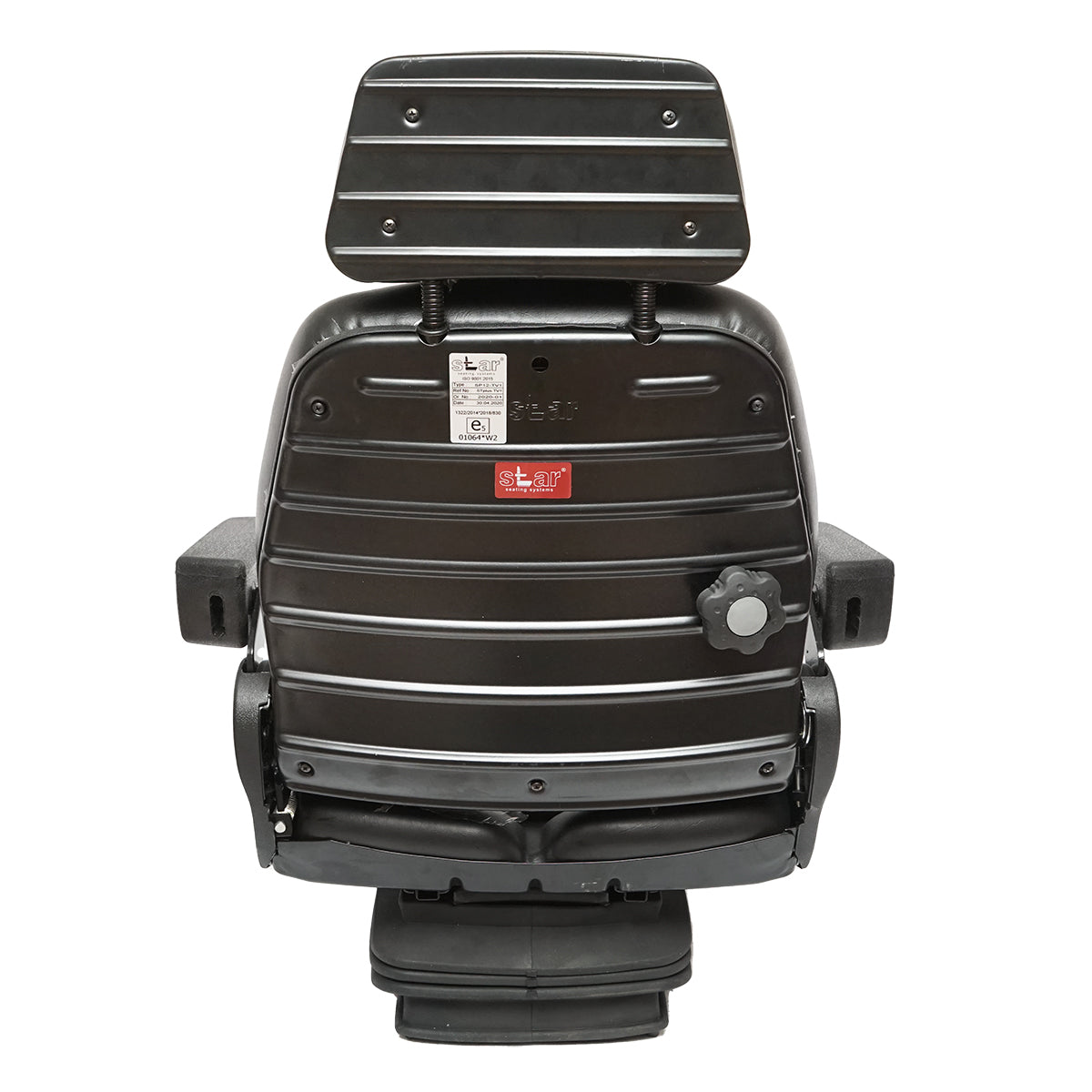 Universal adjustable chair with armrest and headrest shock absorber for Forest Tractor