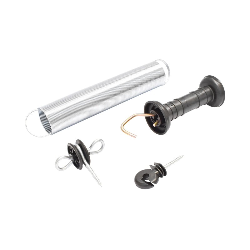 Set of gate handle with arch and electric fence insulators Mezofarm