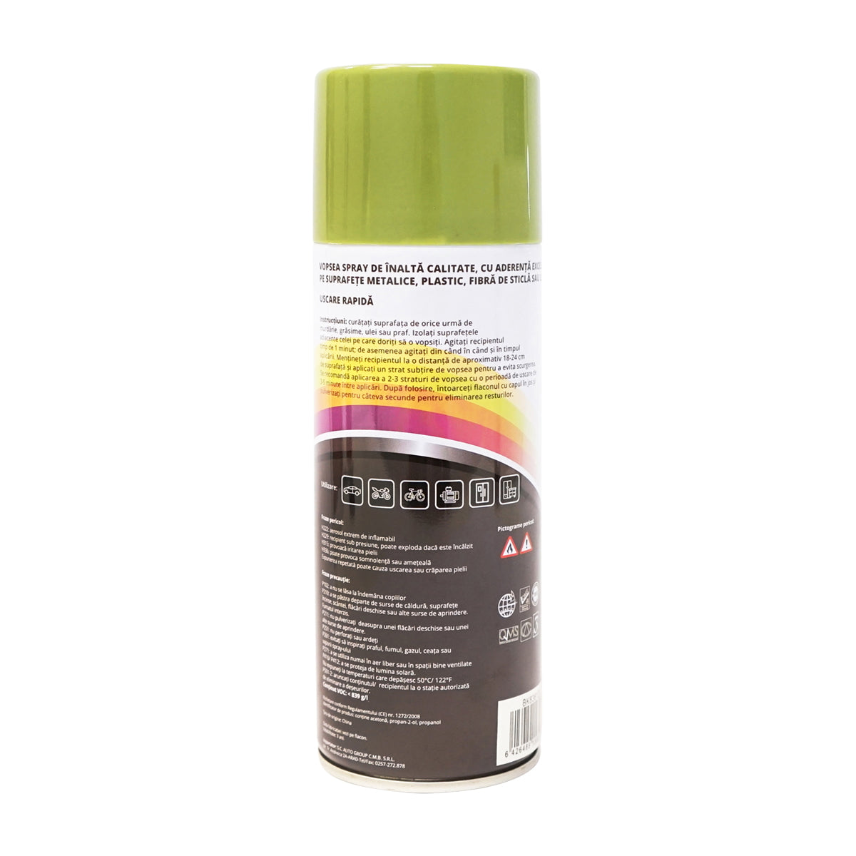 Professional green Fendt type auto spray paint with quick drying 450ml MAGIC