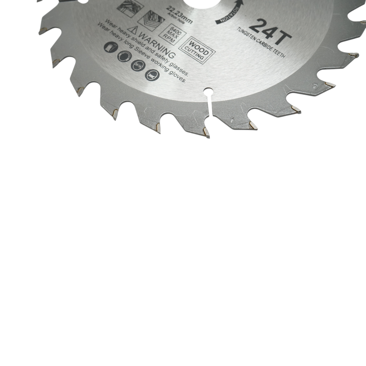 Crownman industrial wood cutting circular saw blade 185x22.23mm, max speed 8400rpm, 24 teeth.