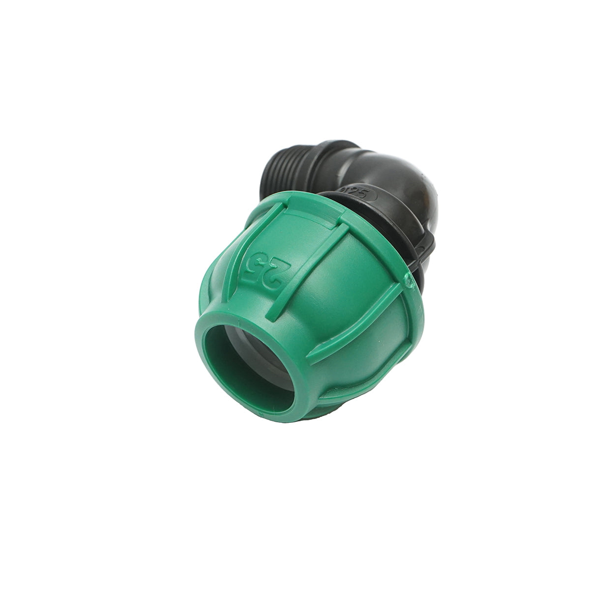 Compression elbow with external thread D25mm x 3/4 toll, PN10 Bar for irrigation systems