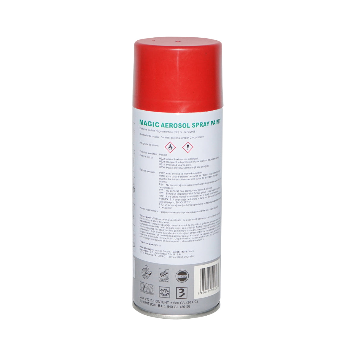 Magic red spray paint 270 450 ml