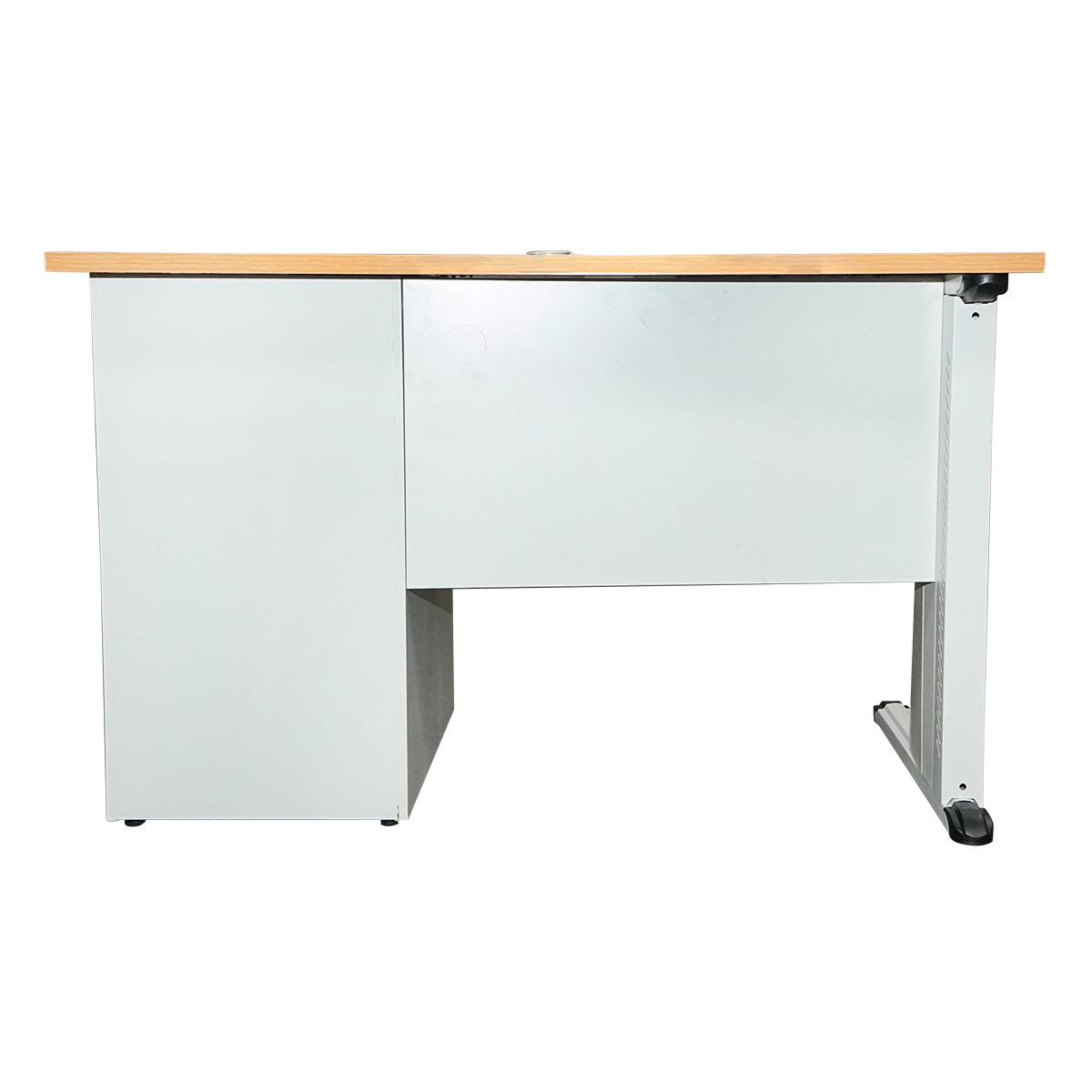 Metal office desk with 3 drawers and a particle board top 1200 x 600 x 750H mm Breckner Germany