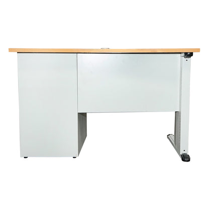 Metal office desk with 3 drawers and a particle board top 1200 x 600 x 750H mm Breckner Germany
