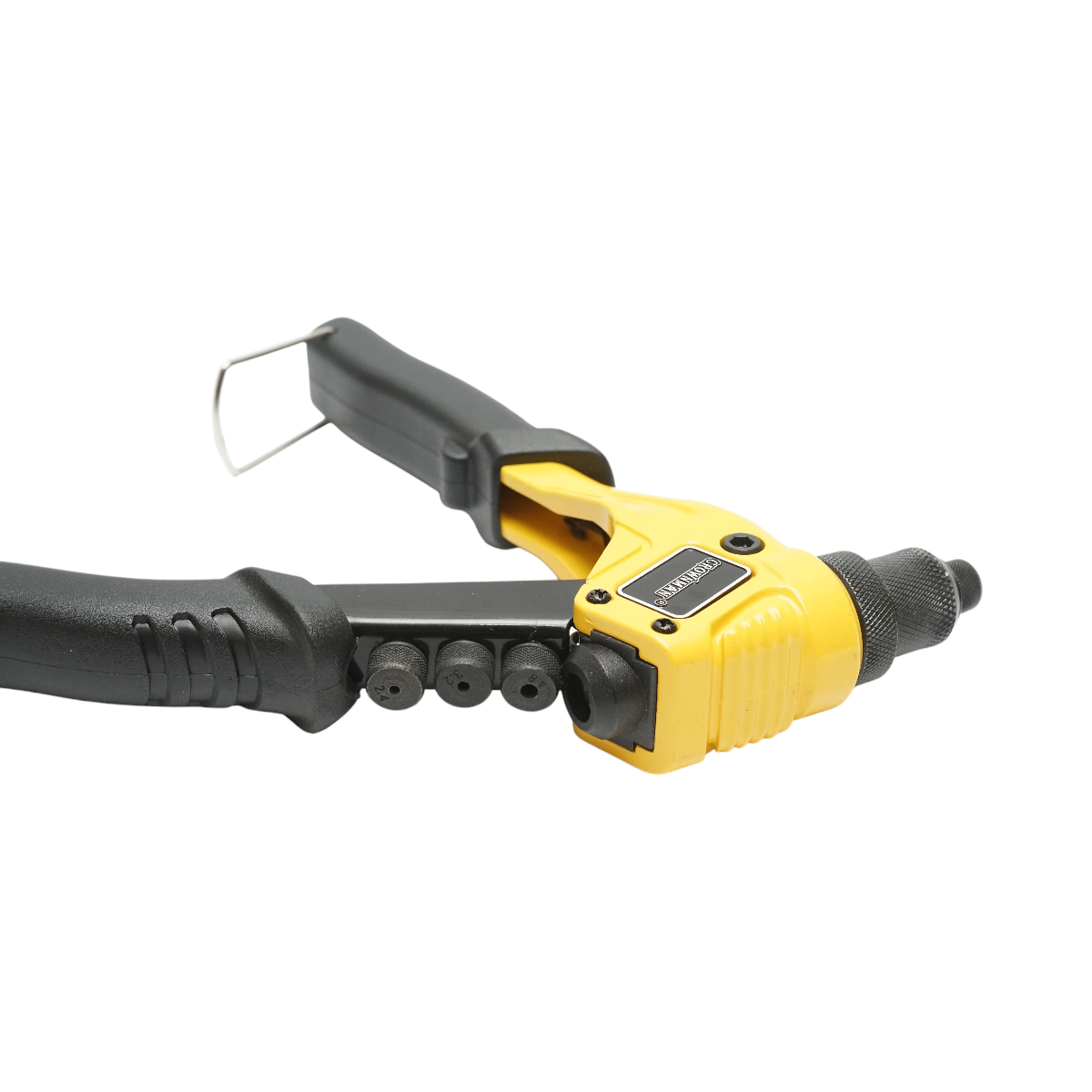 Aluminum snap-on pliers 200mm, 4 interchangeable heads 2.4, 3.2, 4.0, 4.8mm industrial Crownman