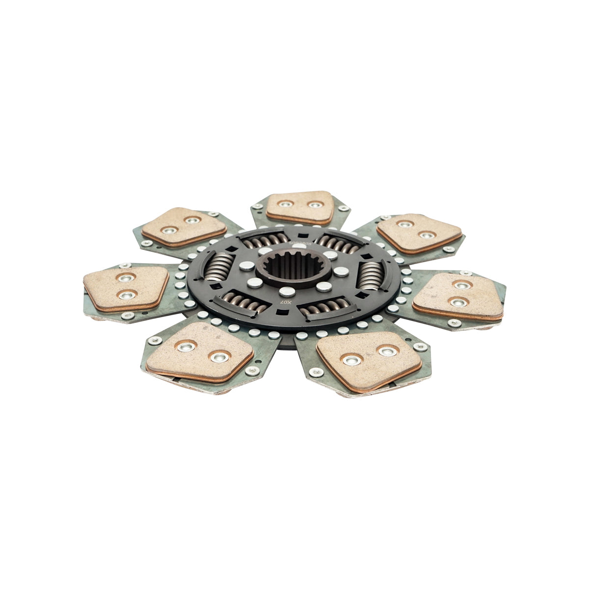 Clutch disc with an outer diameter of 310mm, inner diameter 1-40mm, inner diameter 2-45mm, 16 grooves for Fiat, New Holland OEM 5167936