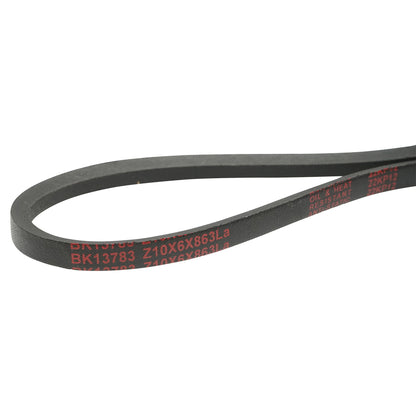 Trapezoidal transmission belt Z 10x6x863 LA