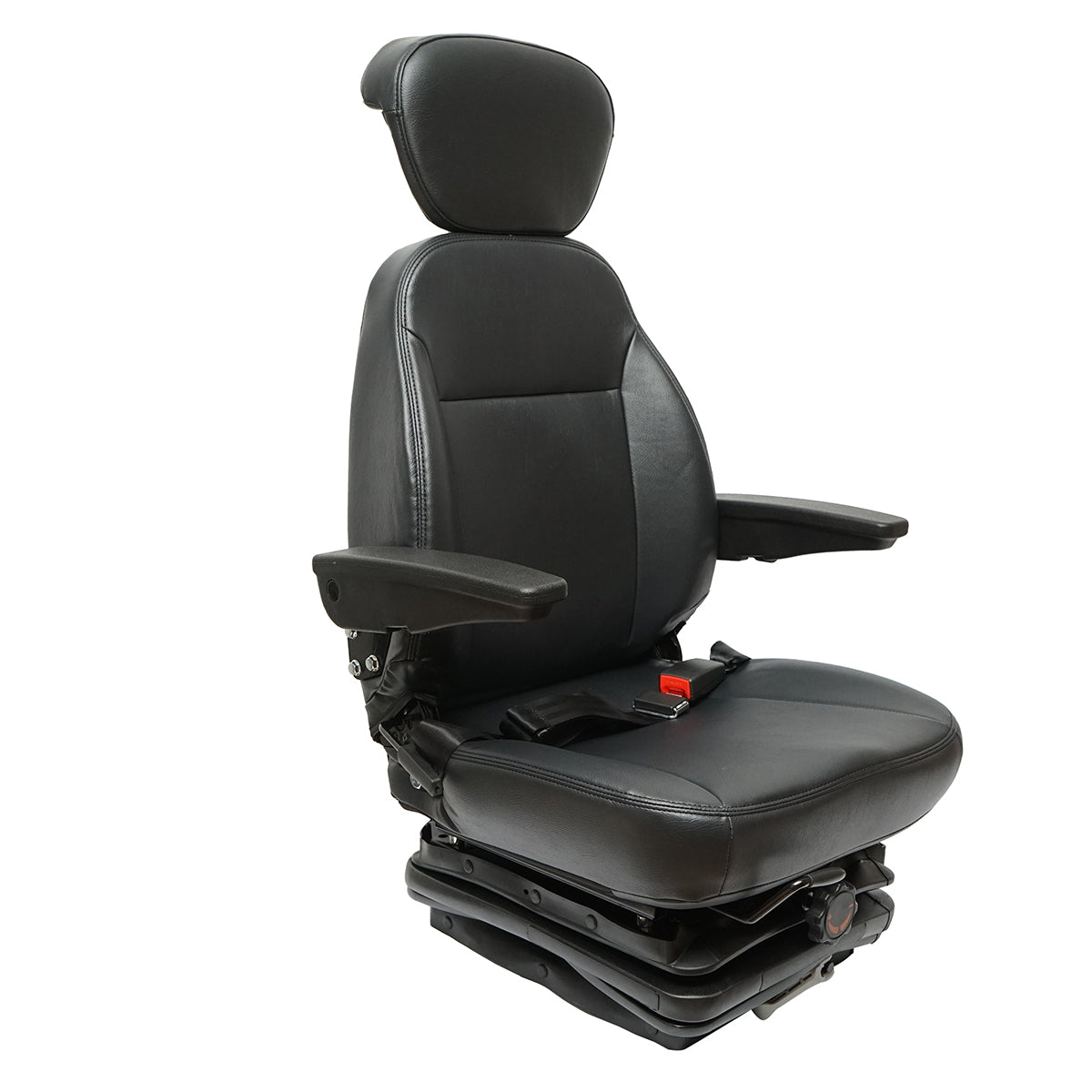 Universal adjustable seat for tractor with seat belt, armrests, and mechanical suspension 840x600mm