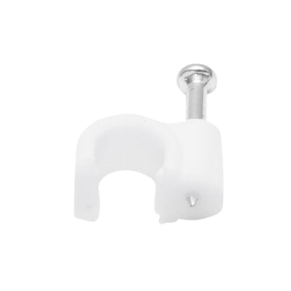 6mm nail clamp for cable fixing, 100 pieces