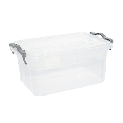 3L storage box with a transparent plastic lid 170x255x110mm Breckner Germany