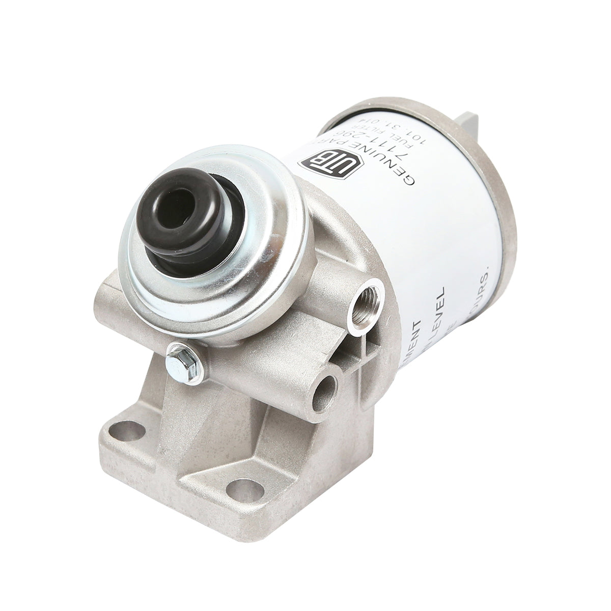 Diesel filter battery with a priming pump at 90 degrees with CAV filter