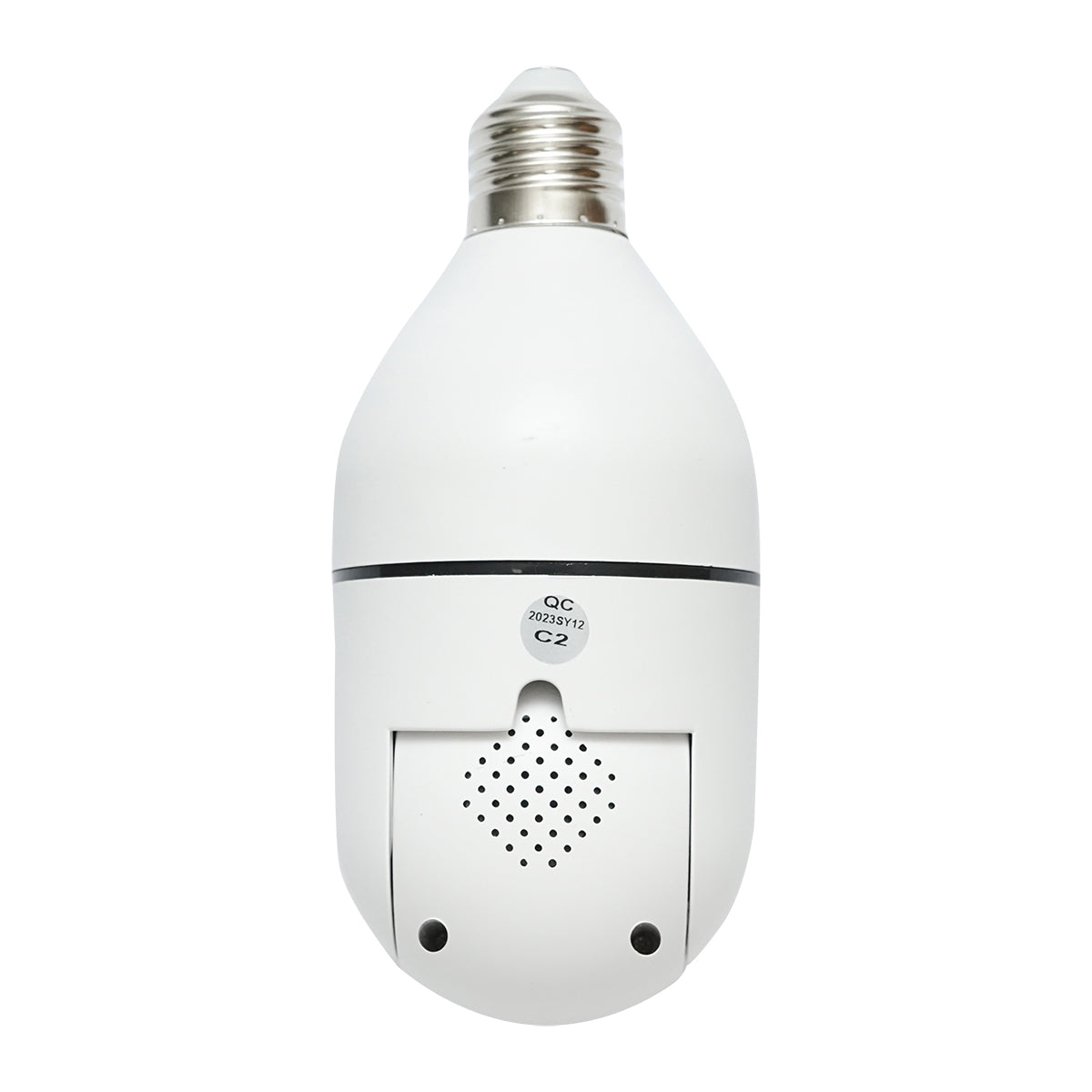 Smart bulb PTZ dual lens surveillance camera, WIFI 2.4G 1080P, E27 bulb type with motion sensor, human detection and iCSee application