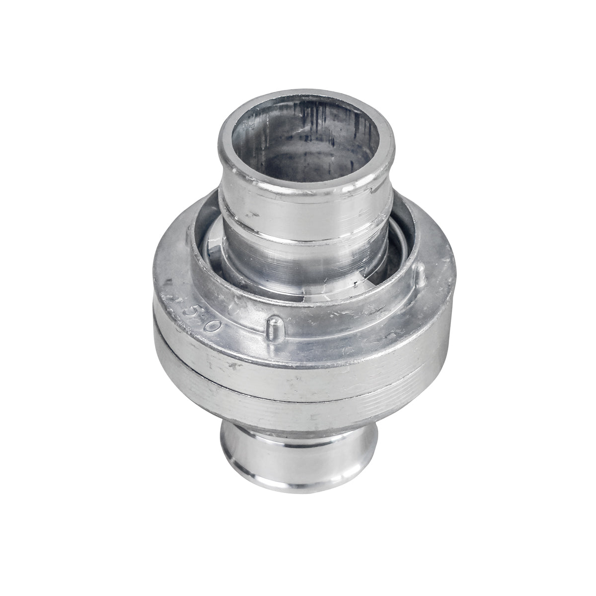 Aluminum coupling for high-pressure irrigation hose 2 inches hose 50.8mm Breckner Germany