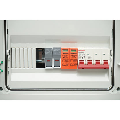 DC/AC fuse box equipped for a 380V system 5-10KW with ON/OFF Grid inverter prosumer