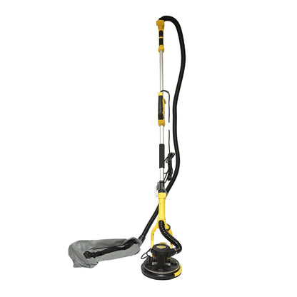Wall and ceiling sander with vacuum cleaner and bag 880W, 220V, 5 speed settings 1000-2100 r/min, telescopic arm 125-180cm, illuminated head with 72 LEDs, 6 discs 225mm Crownman