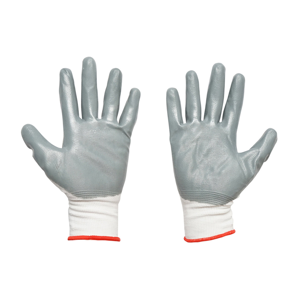 White-gray cotton work gloves size 10 Breckner Germany