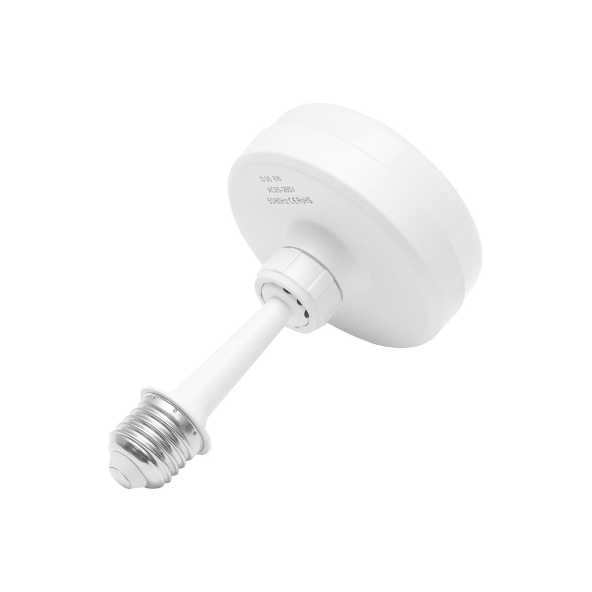 LED bulb type lamp E27, 6W, 220V, IP20, 360-degree adjustable lighting body with interior/exterior socket attachment Breckner Germany