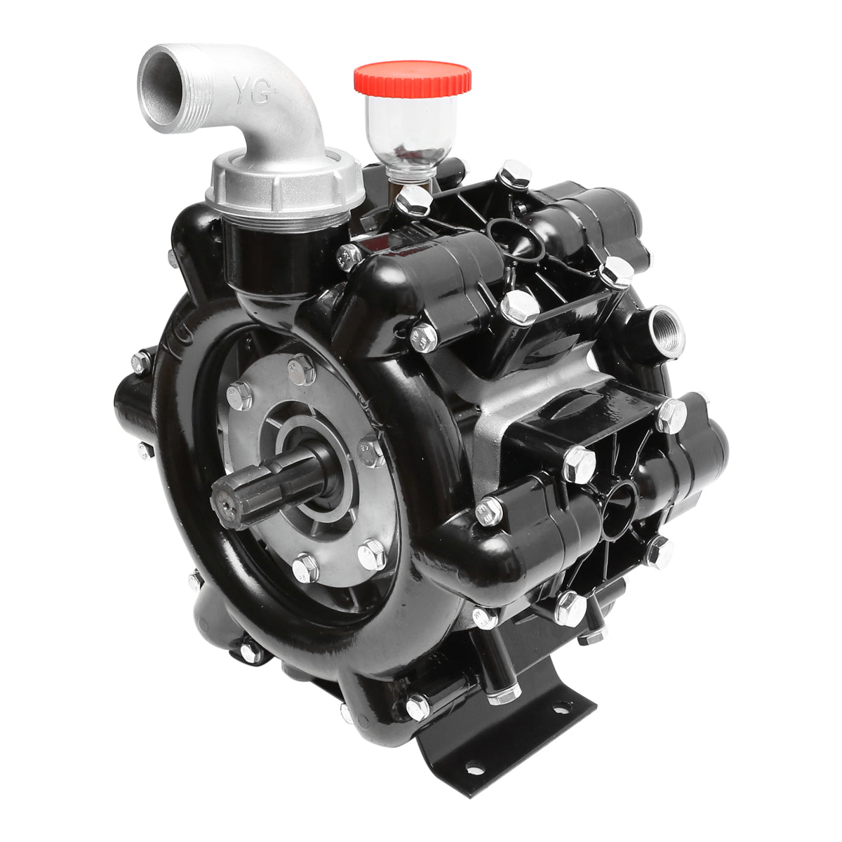 Diaphragm pump with 6 pistons Z=6/6.4mm flow rate 120L/min 20 bar 36Kg for herbicide sprayer (compatible with Polish model)