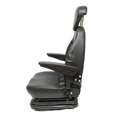 Universal adjustable seat for tractor with safety belt, armrests and suspension 800x610mm