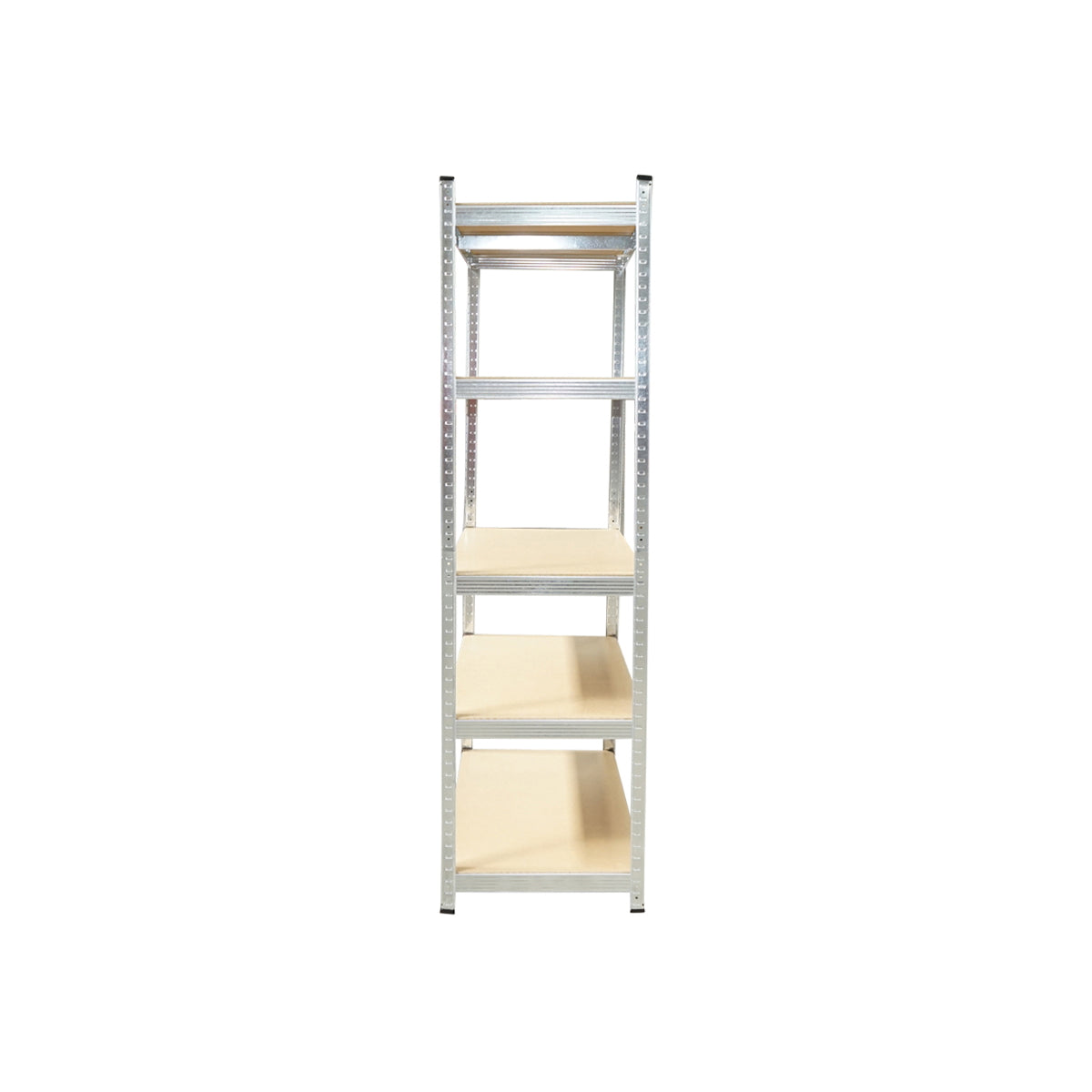 Metal shelf with 5 MDF shelves, 180x100x60cm, 175kg/shelf, no screw assembly, galvanized