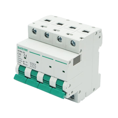 4P-32A-400VAC automatic circuit breaker, 6KA Suntree