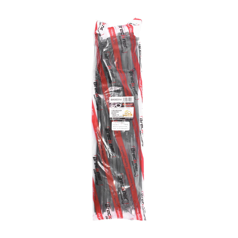Facet, plastic collar 3.6x290mm, black, set of 100 pieces Breckner Germany