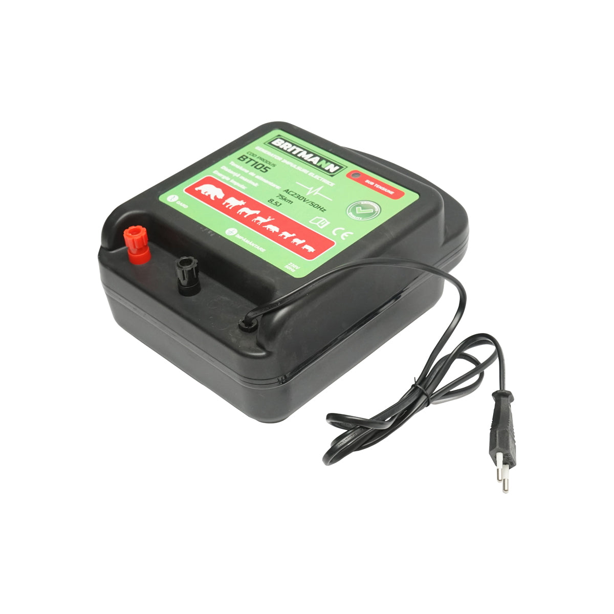 AC230V/50Hz 8.5 Joule 75km impulse generator for electric fence BRITMANN