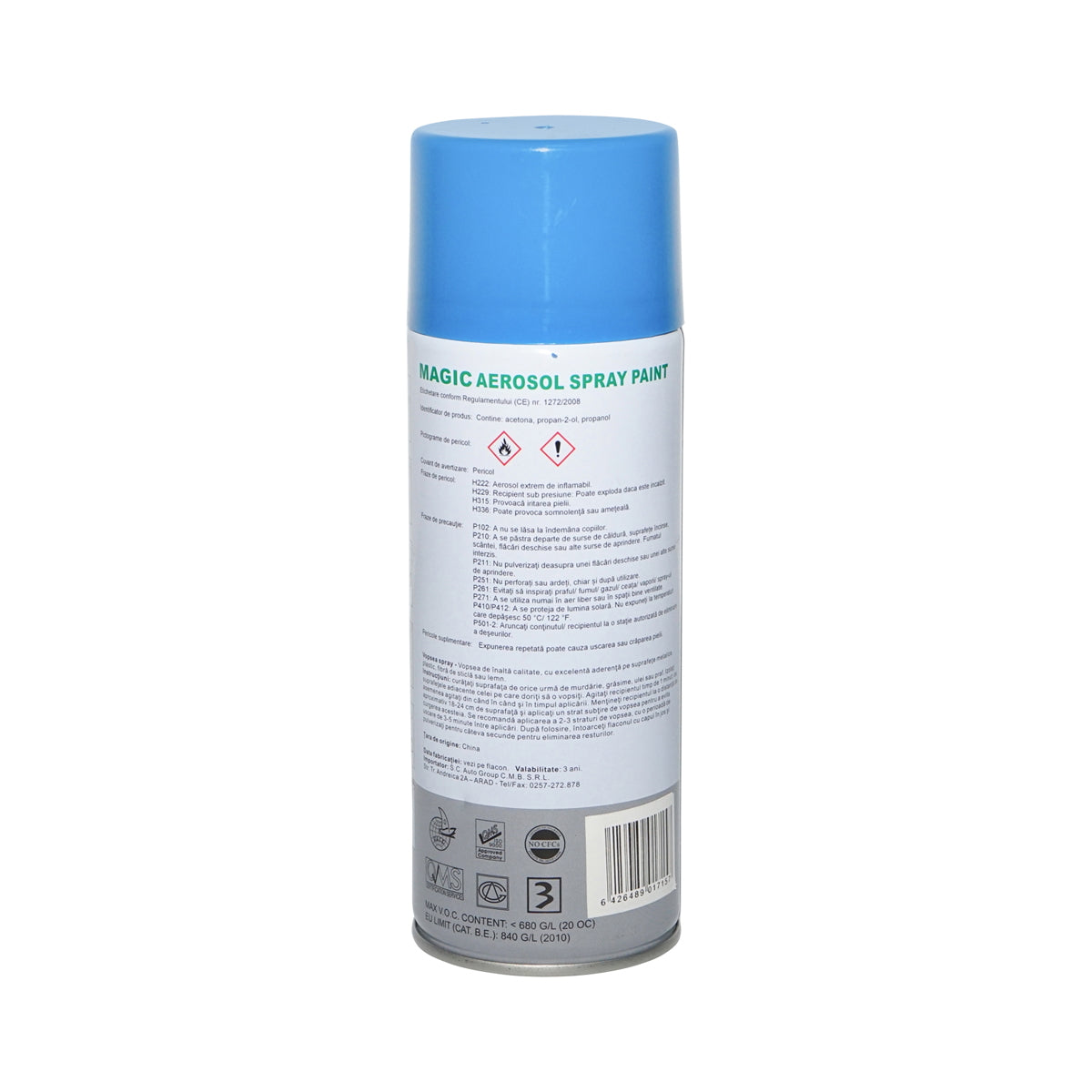 Magic blue spray paint 650 450 ml