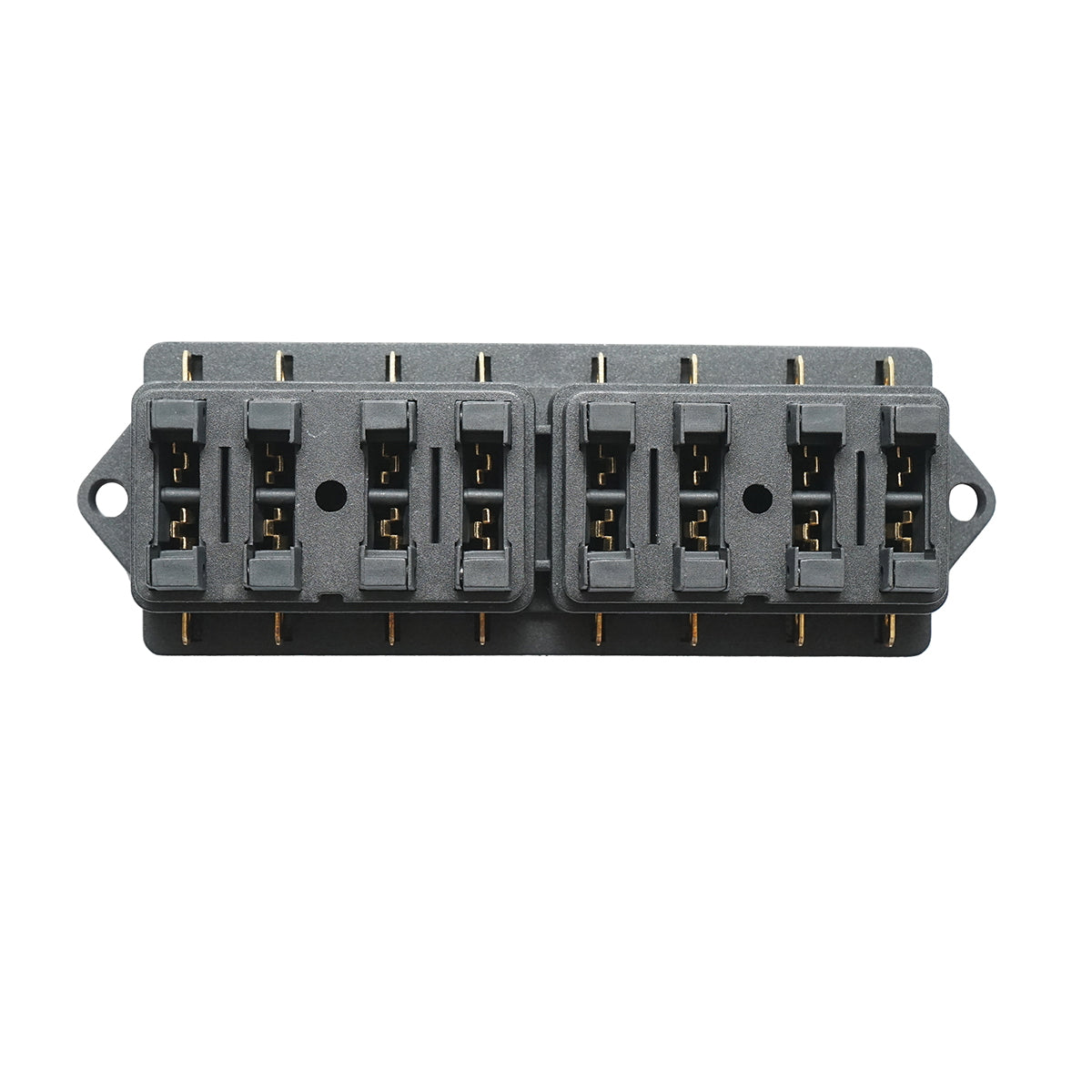 Flat fuse box with 8 ways