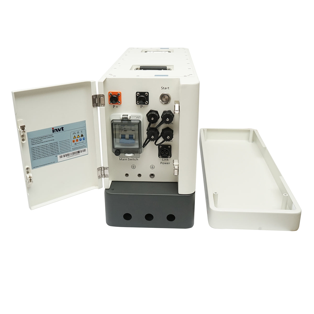 Modular storage system with Li-ion LifePo4 battery 2.56KWh, 50Ah INVT for solar systems GRP2.56-SHV IP65