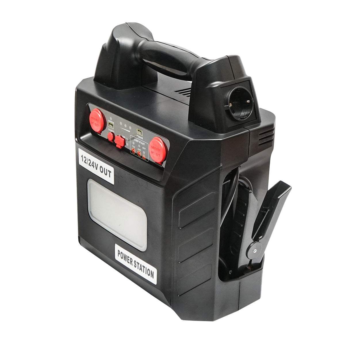 Portable start-up robot with 5 functions 12/24V 300W 600-3000A, battery included, 3W LED lamp and 1xUSB 5V/2.1A
