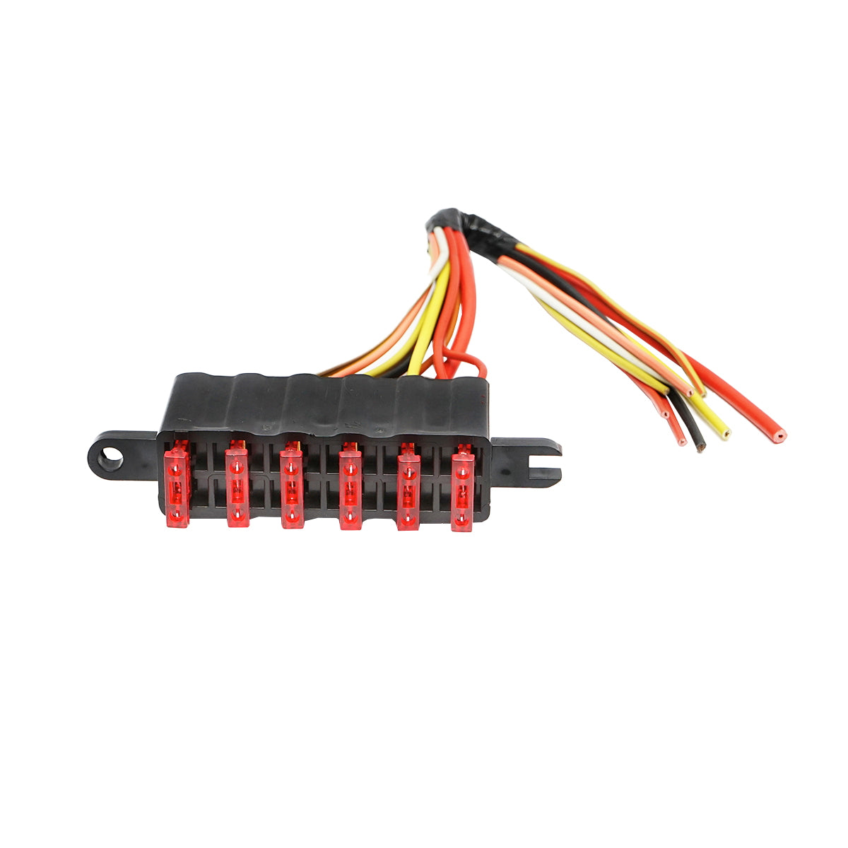 Flat fuse box with cover and wiring for UTB U-445, Fiat, New Holland, Massey Ferguson, Case IH, Ford