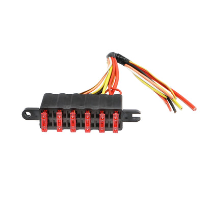 Flat fuse box with cover and wiring for UTB U-445, Fiat, New Holland, Massey Ferguson, Case IH, Ford