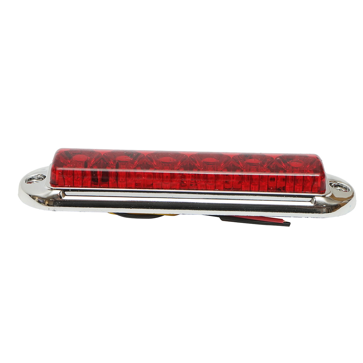 Slim red chrome LED side marker lamp 12-24V, yellow FR1286CR Breckner Germany