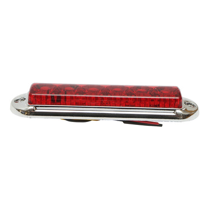 Slim red chrome LED side marker lamp 12-24V, yellow FR1286CR Breckner Germany