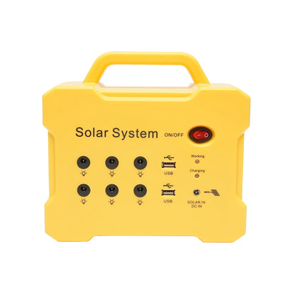 Polycrystalline solar panel system 18V/20W with FM/MP3 radio and 2 bulbs 12V/3W Breckner Germany