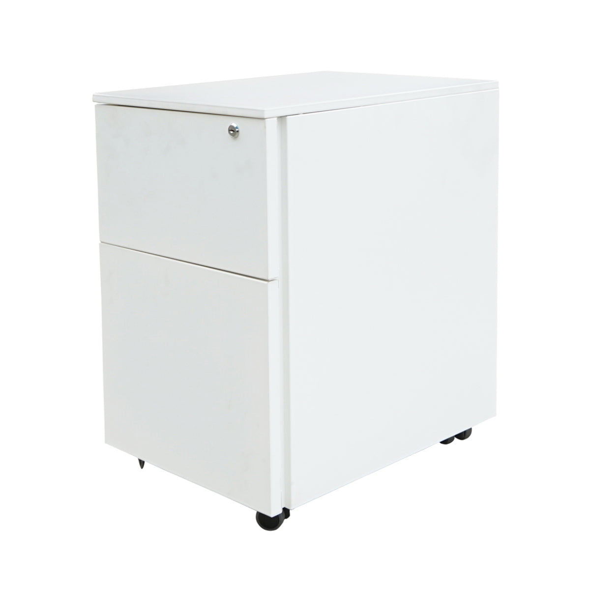 Classifier, metal filing cabinet 2 drawers with wheels 560x340x480mm, RAL7035 Breckner Germany